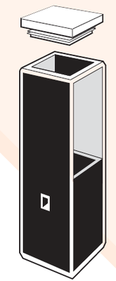 次微量石英比色皿 方形池，10mm光程，50ul